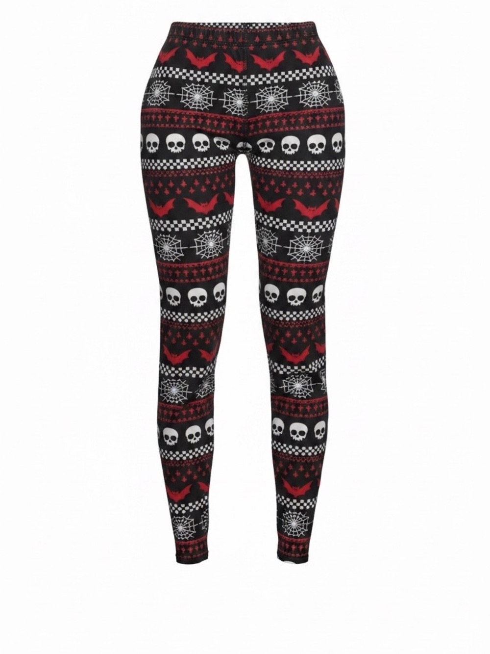 Grave Girls Spooky Skull & Bat Pattern Leggings